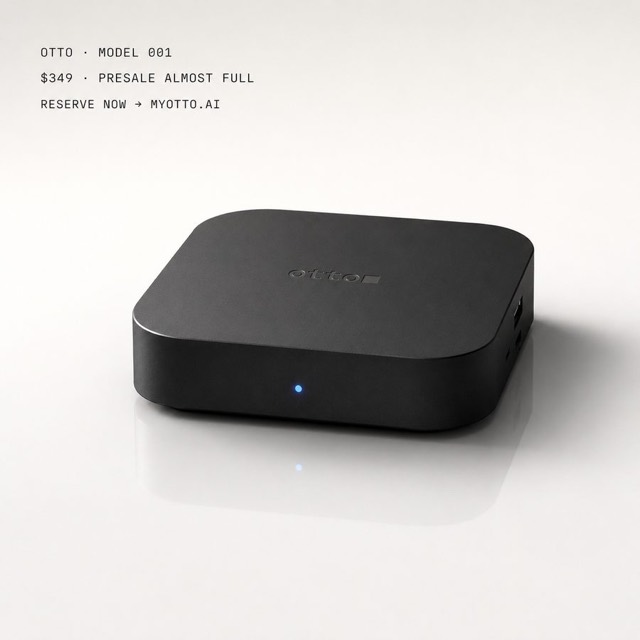 Otto ad showing $349 price and presale almost full